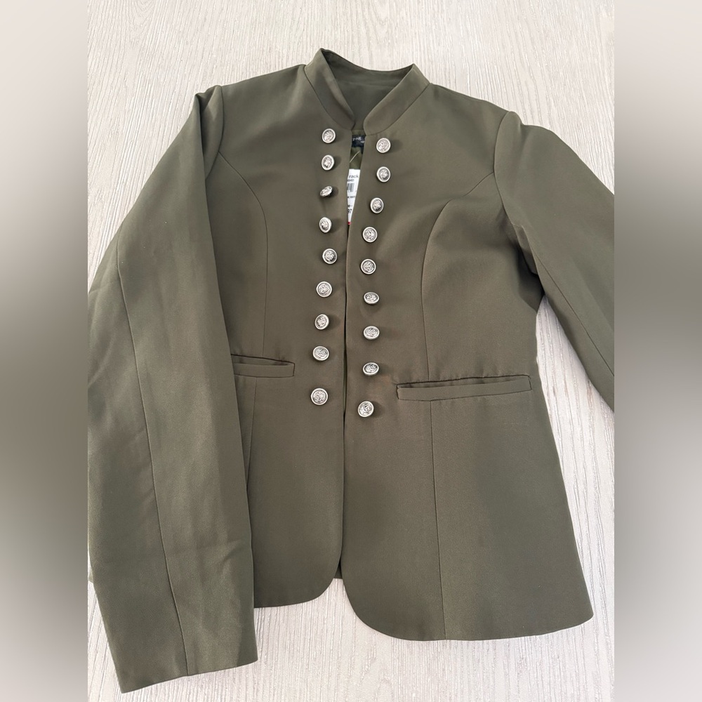 Rag & Bone Women's Olive Military Style Blazer